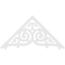 Ekena Millwork Pitch Athens Architectural Grade PVC Gable Pediment, 72"W x 36"H x 1"P (12/12) GPP072X036X100ATH - alternate 3